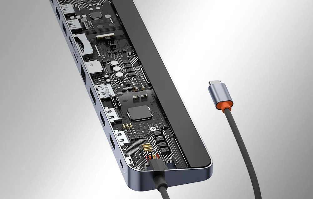 Baseus USB-C jaotur – kindel konstruktsioon ja turvaline ühendus