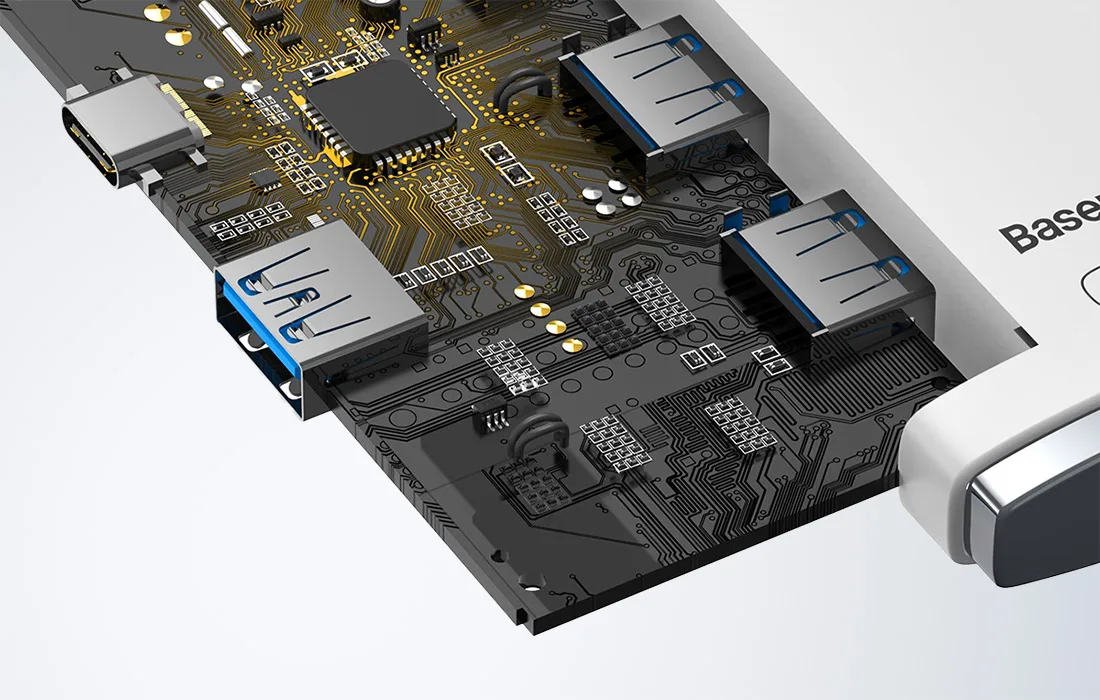 Baseus USB-C jaotur stabiilse jõudlusega