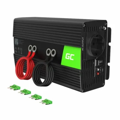 Auto inverter 12V/230V – Green Cell INV08 (1000W/2000W, modifitseeritud siinuslaine)