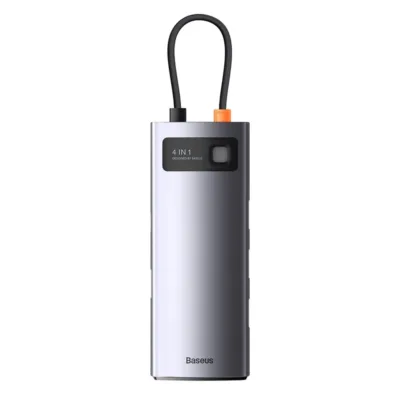 Baseus 4-in-1 USB-C hub – Metal Gleam Series (4x USB 3.0, 5Gbps, Hall)