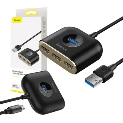 Baseus 4-portine USB HUB Adapter (USB 3.0 + 3x USB 2.0, 1m, Must)