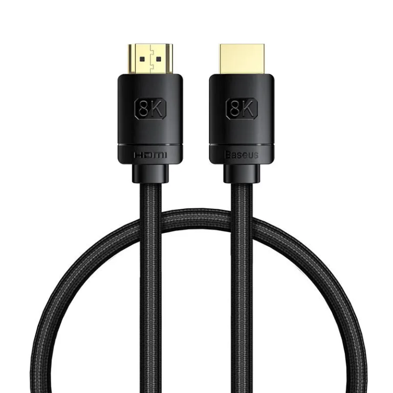 Baseus 8K HDMI kaabel 0.5m (HDMI 2.1, Must)