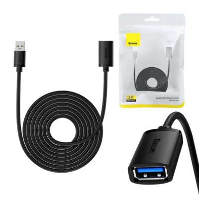 Baseus AirJoy USB 3.0 Pikenduskaabel 5m (Must)