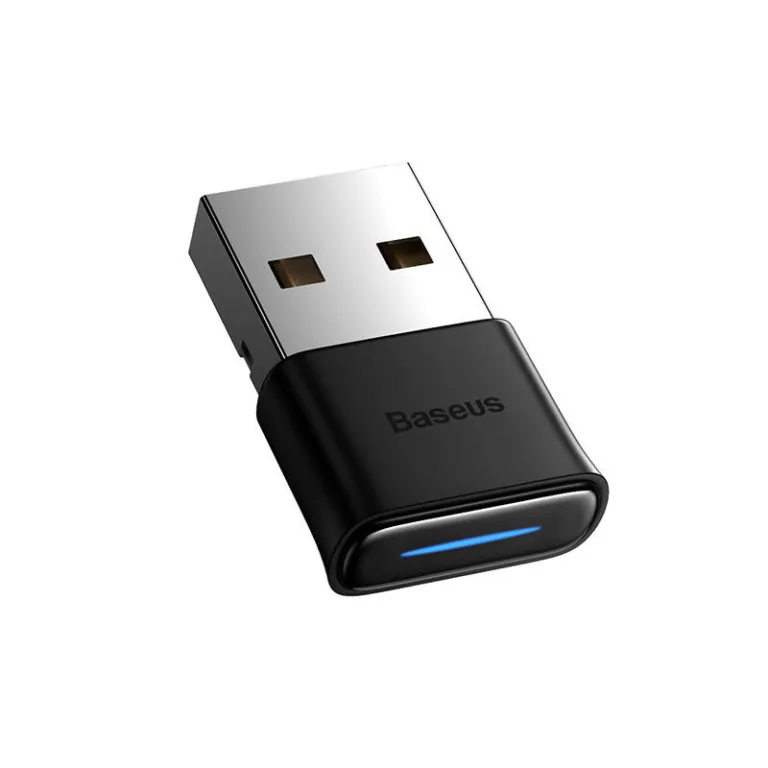 Baseus Bluetooth adapter – BA04 5.1, must (kuni 7 seadet, 20 m ulatus)