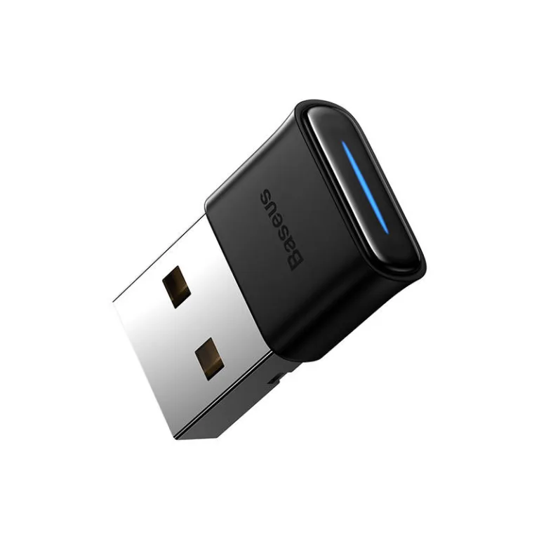 Baseus Bluetooth adapter – BA04 5.1, must (kuni 7 seadet, 20 m ulatus)