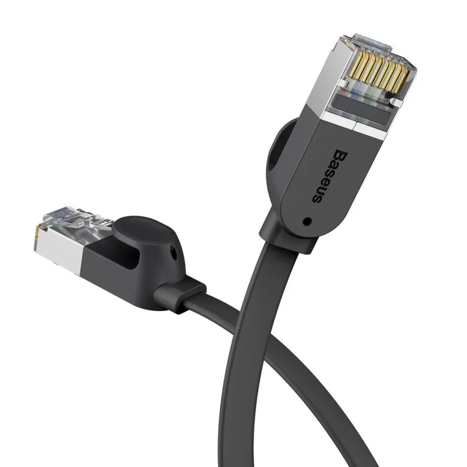 Baseus Cat 6 Ethernetkaabel – Lame RJ45 Kaabel, 8 m, Must (1000 Mbps) – 2
