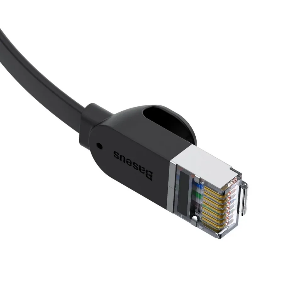 Baseus Cat 6 Ethernetkaabel – Lame RJ45 Kaabel, 8 m, Must (1000 Mbps) – 3