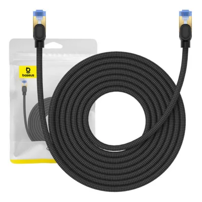 Baseus Cat.7 Ethernet RJ45 Võrgukaabel 10Gbps, 8m (must)