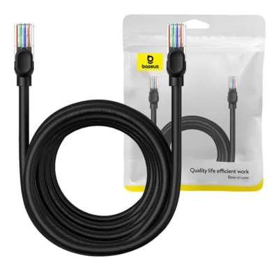 Baseus Ethernet kaabel - CAT5 Võrgukaabel 8m (1000 Mbps, Must)