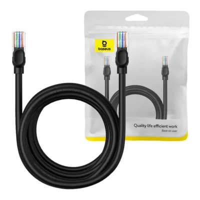 Baseus Ethernet-kaabel CAT5 – 5 m (1000 Mbps, must, PVC)