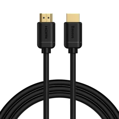 Baseus HDMI kaabel – 2.0 4K 60Hz (2m, Must, 18Gbps, HDR, 3D)