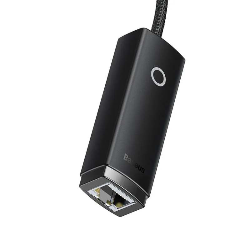Baseus Lite USB-RJ45 Võrgukaardi Adapter (100 Mbps, Must)