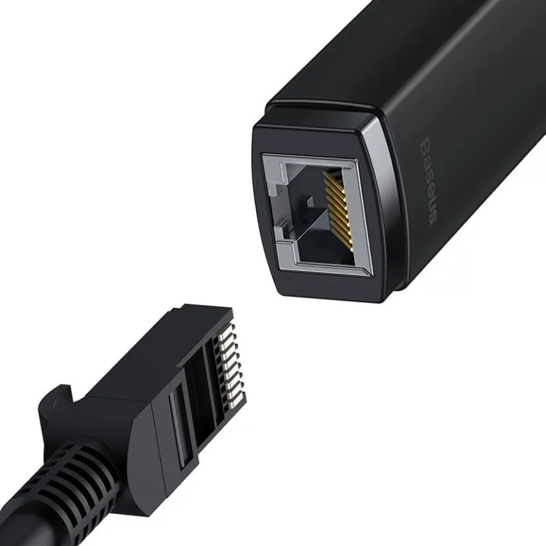 Baseus Lite USB-RJ45 Võrgukaardi Adapter (100 Mbps, Must)