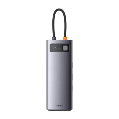 Baseus Metal Gleam 9-in-1 USB-C jaotur (4K, PD 100W, 5Gbps)