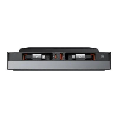 Baseus T-Space Hub USB-C Lightning kaablitega Tesla autodele (must)