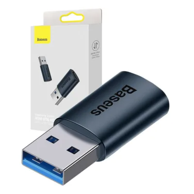 Baseus USB-C adapter – Ingenuity USB-A ja USB-C OTG Adapter (10Gbps, sinine)