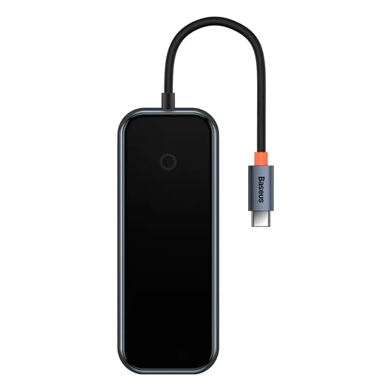 Baseus USB-C jaotur: AcmeJoy 5-in-1 adapter (2x USB 3.0, USB-C PD, HDMI) – Hall
