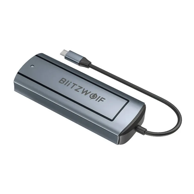 Blitzwolf BW-Neo TH13 6-in-1 USB-C Adapter (100W PD, 4K Display, SSD Tugi)