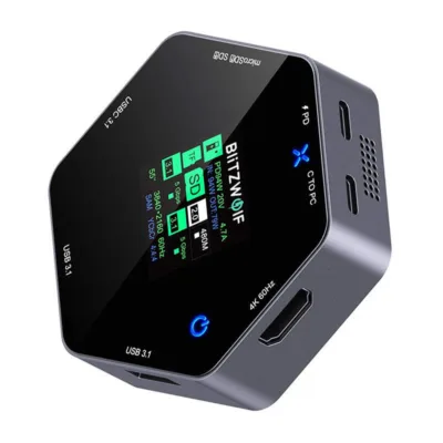 Blitzwolf BW-TH16 8-in-1 USB C dokkimisjaam 100W LCD ekraaniga