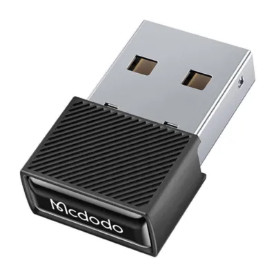 Bluetooth USB adapter: Mcdodo OT-1580 Bluetooth 5.1 (Must, kuni 7 seadet, 20m ulatus)