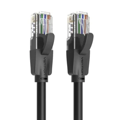 CAT6 võrgukaabel Vention IBEBS – 25m, 1000Mbps, must