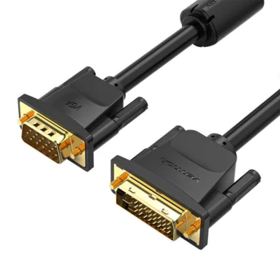 DVI to VGA kaabel (24+5) – Vention EACBG, 1,5 m, 1080p, must