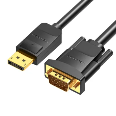 DisplayPort-VGA kaabel – Vention HBLBG (1,5m, 1080P, Must)