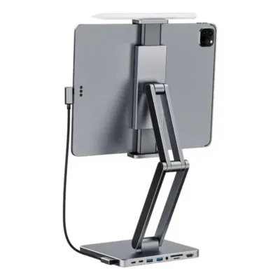 Dokkimisjaam tahvelarvutile: INVZI MagHub 3 (Tahvelarvuti Hoidik, 3x USB-C, 2x USB-A, 4K HDMI)