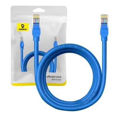 Ethernet kaabel 3m – Baseus Cat.6 (sinine, 1000 Mbps)