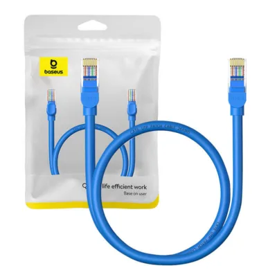 Ethernet kaabel Baseus CAT6 RJ45, 0,5m, sinine (1000 Mbps)