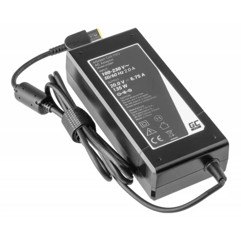 Green Cell PRO toiteadapter 20V 6.75A 135W Lenovo jaoks
