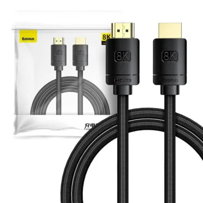 HDMI 8K adapterkaabel – Baseus CAKGQ-L01 HDMI 2.1 (3m, Must)