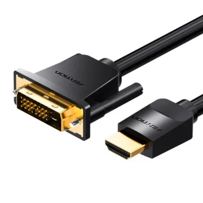 HDMI-DVI kaabel: Vention ABFBG, 1,5 m (4K@60Hz / 1080P@60Hz, Must)