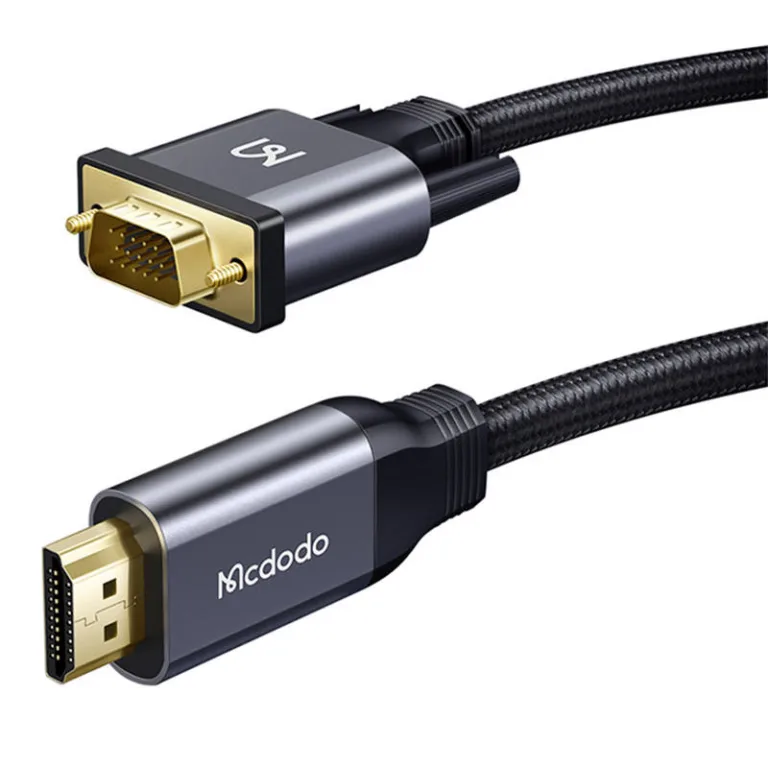 HDMI-VGA adapter – Mcdodo CA-7770, 2m (Must, 1080p)