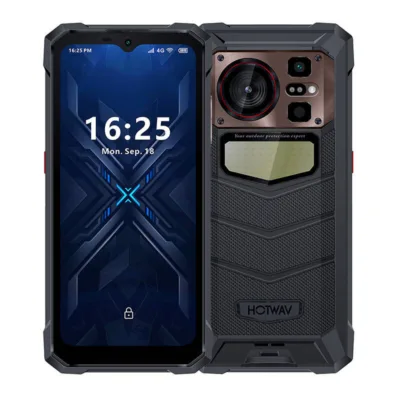 HOTWAV W11 Nutitelefon – 6,6'', 12GB RAM / 256GB ROM, IP68, 20800mAh, LED-taskulamp, Pruun