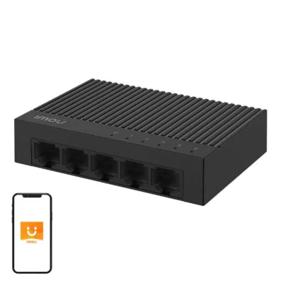 IMOU SF105C 5-pordi LAN lüliti (100 Mbps, Plug & Play, 802.3X voolukontroll)