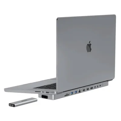 INVZI MacBook jaotur – MagHub 12in2 USB-C ja SSD sahtliga (hall) MacBook Pro 16 jaoks