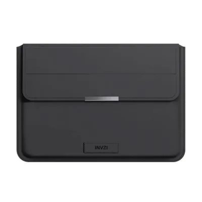 INVZI nahaümbris MacBook – PU-kaitseümbris alusfunktsiooniga MacBook Pro/Air 15"/16" (Must)