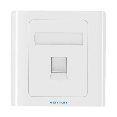 Keystone seinaplaat Vention IFAW0 – 1-porti lahendus (Valge, ABS, 86x86 mm)