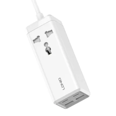LDNIO jagamisalus SC1418 – 1 x AC, 2 x USB, 2 x USB-C, 2500W (valge)