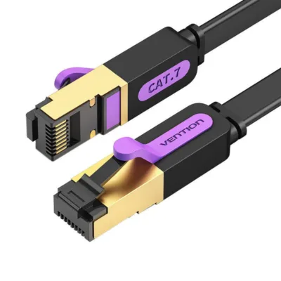 Lame võrgukaabel Vention ICABL Cat 7 (10 Gbps, 10m, Must)