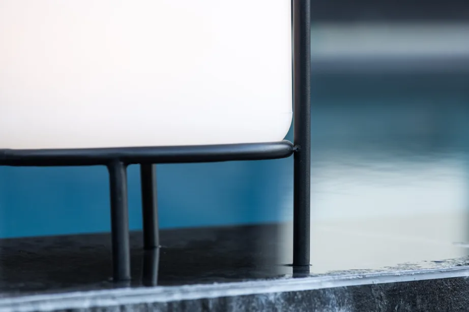 Metallist laualamp õue Colie, must/valge, ø26×53, 7554-110 – 3