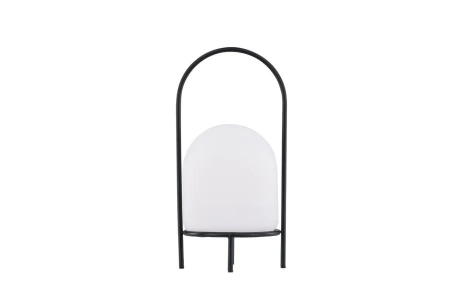 Metallist laualamp õue Colie, must/valge, ø26×53, 7554-110 – 7