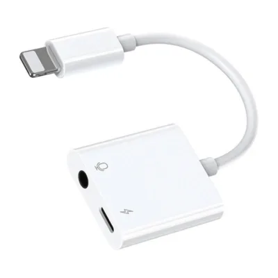 Lightning Audio Adapter – Joyroom S-Y105 (Valge, Kiirlaadimine)