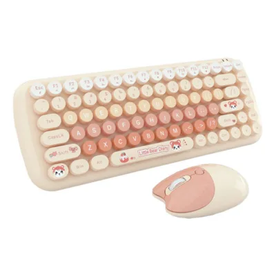 MOFII Candy New Juhtmevaba Klaviatuuri ja Hiire Komplekt (Oranž, 2.4G)