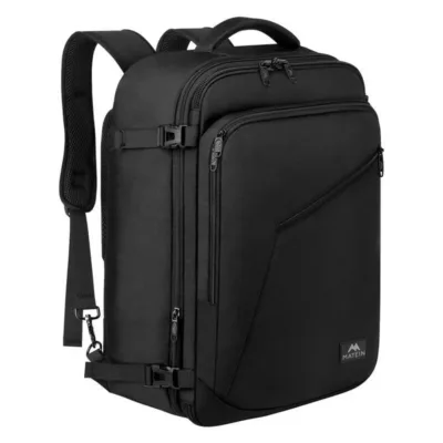 Matein 1159 17'' Kokkupandav reisiseljakott – Must, 40L, Veekindel, USB