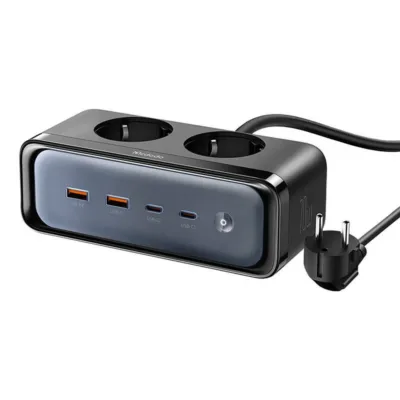 Mcdodo pistikupesa 6in1 CH-4610 (2x USB-C, 2x USB-A, 2 pistikupesa, 70W, 2500W, must)