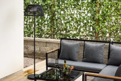 Metallist aia põrandalamp Mabis, must, ø40x150