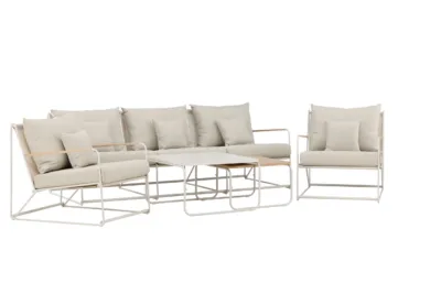Metallist aiadiivani komplekt Palazzo, beige/beige