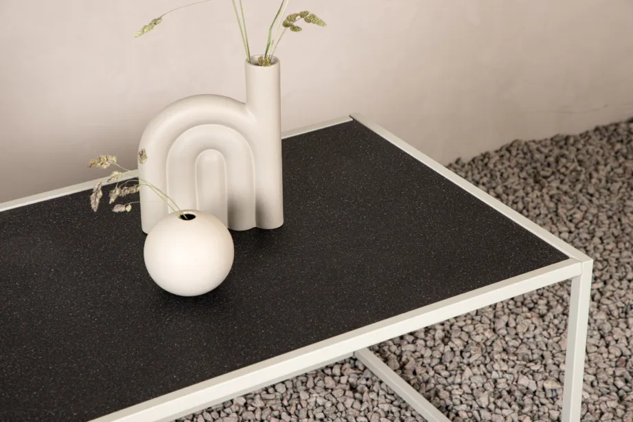 Metallist diivanilaud aeda Siaton, beež/hall, 60x110x50, 6138-002 – 3